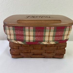 LONGABERGER RECIPE BASKET